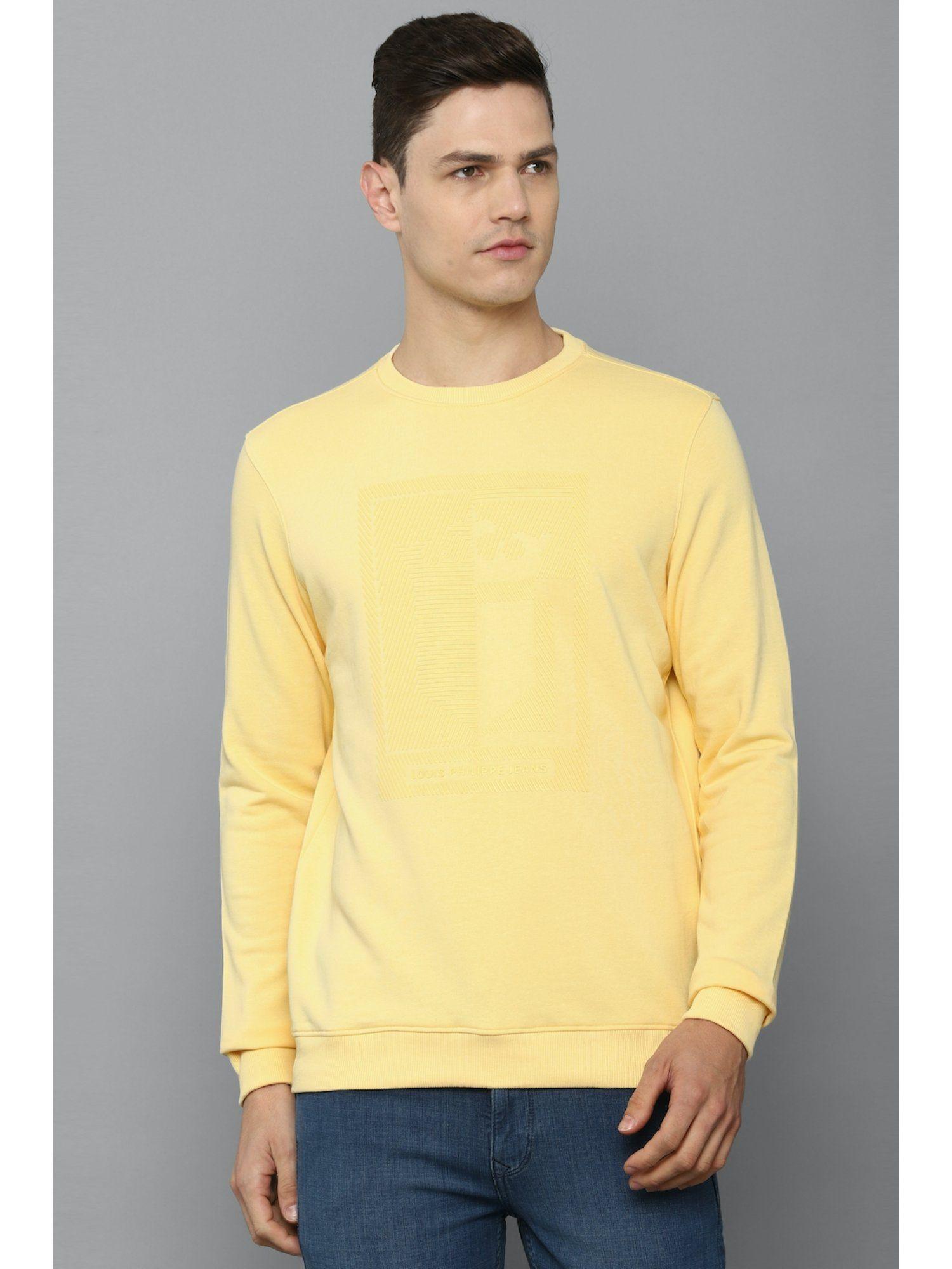 yellow sweatshirt