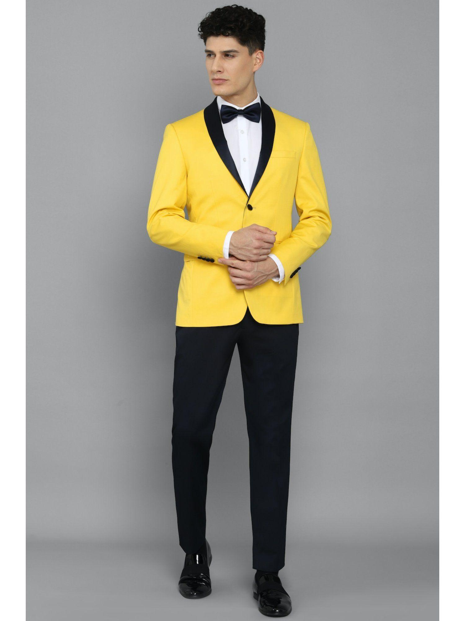 yellow two piece suit (set of 2)