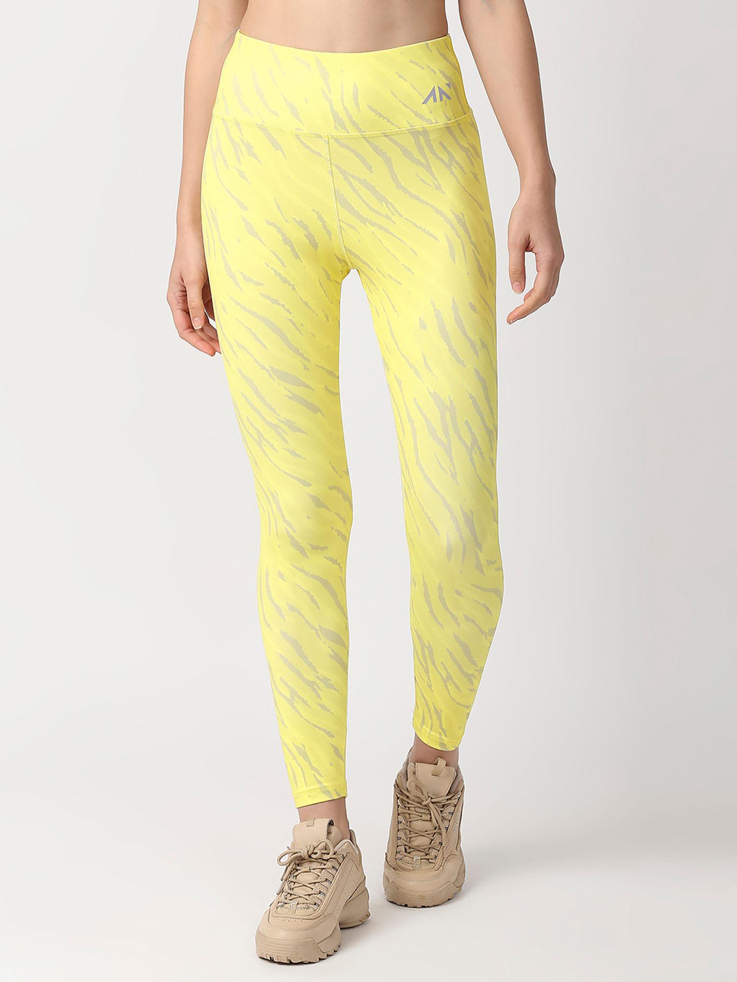 yellow vogue training tights