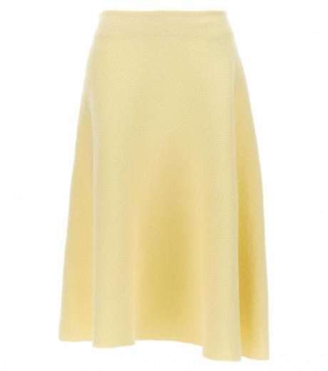 yellow wool skirt