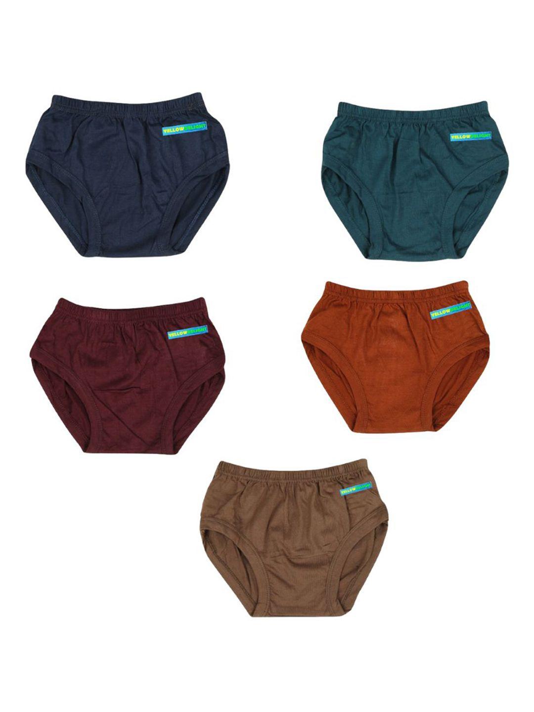 yellowdelight infant boys pack of 5 cotton hipster briefs yd 541 boys plain jetty 6-12 m-5