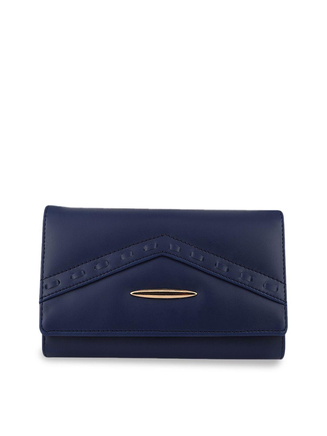 yessbenza blue quilted envelope clutch