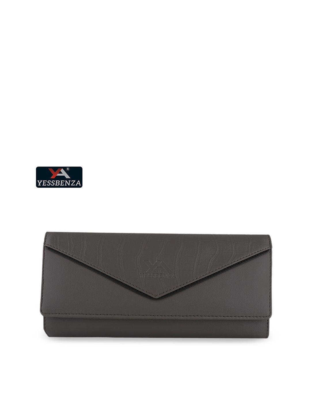 yessbenza women grey envelope clutches