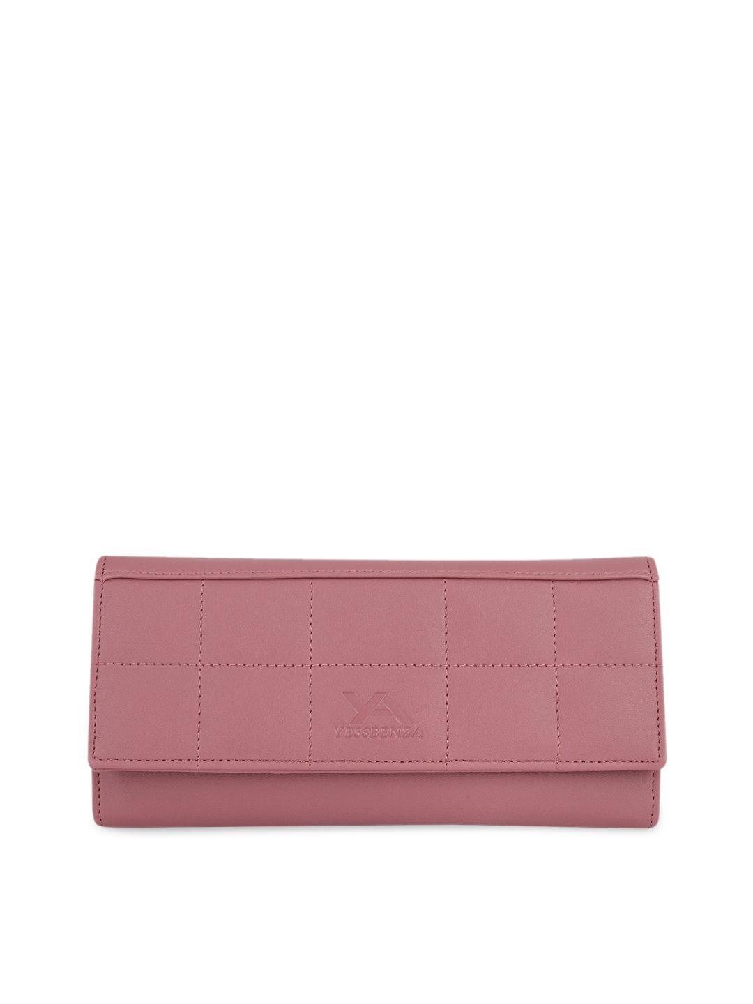 yessbenza women peach-coloured embroidered envelope