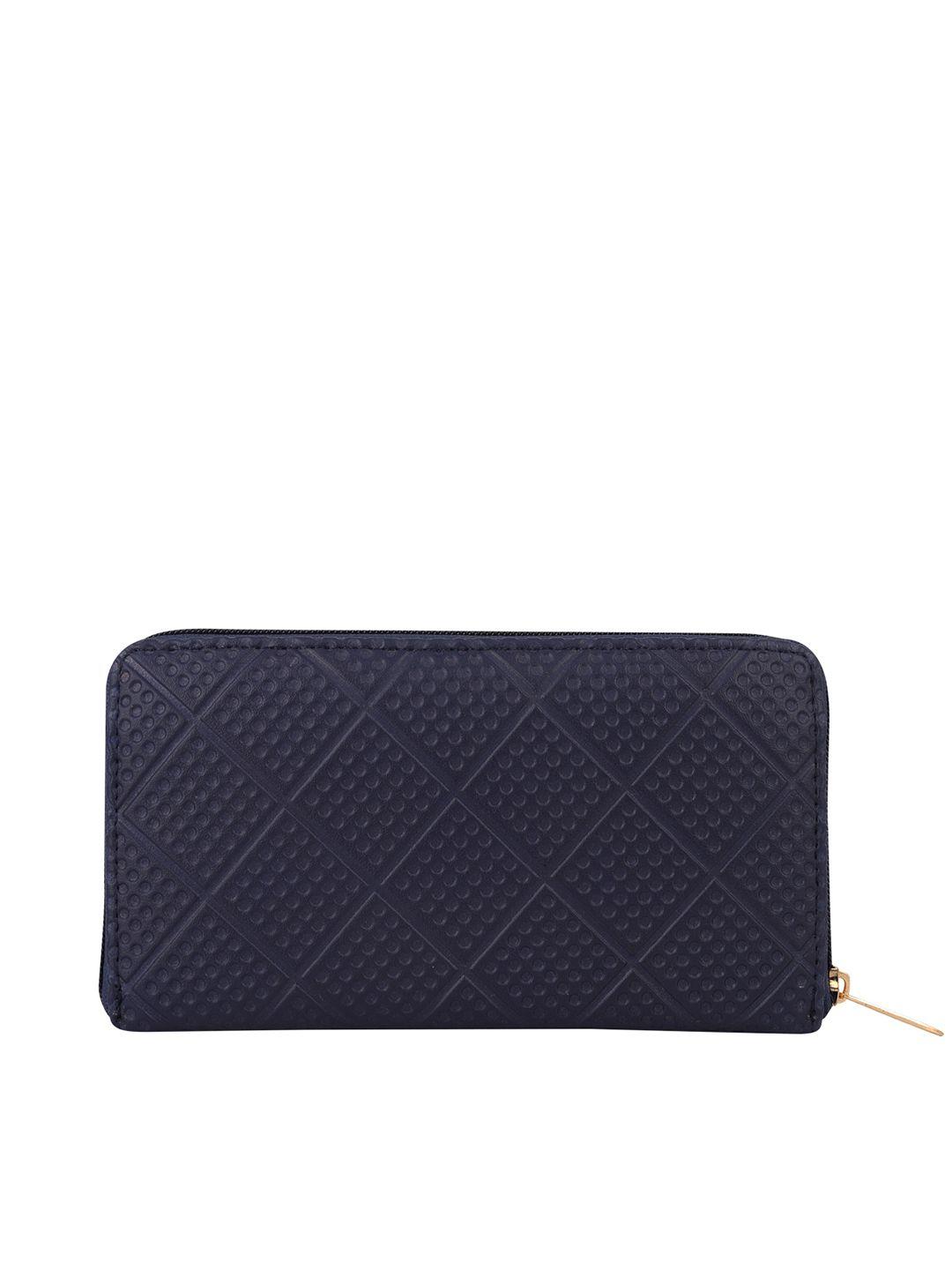 yessbenza women woven design zip detail zip around wallet with passport holder