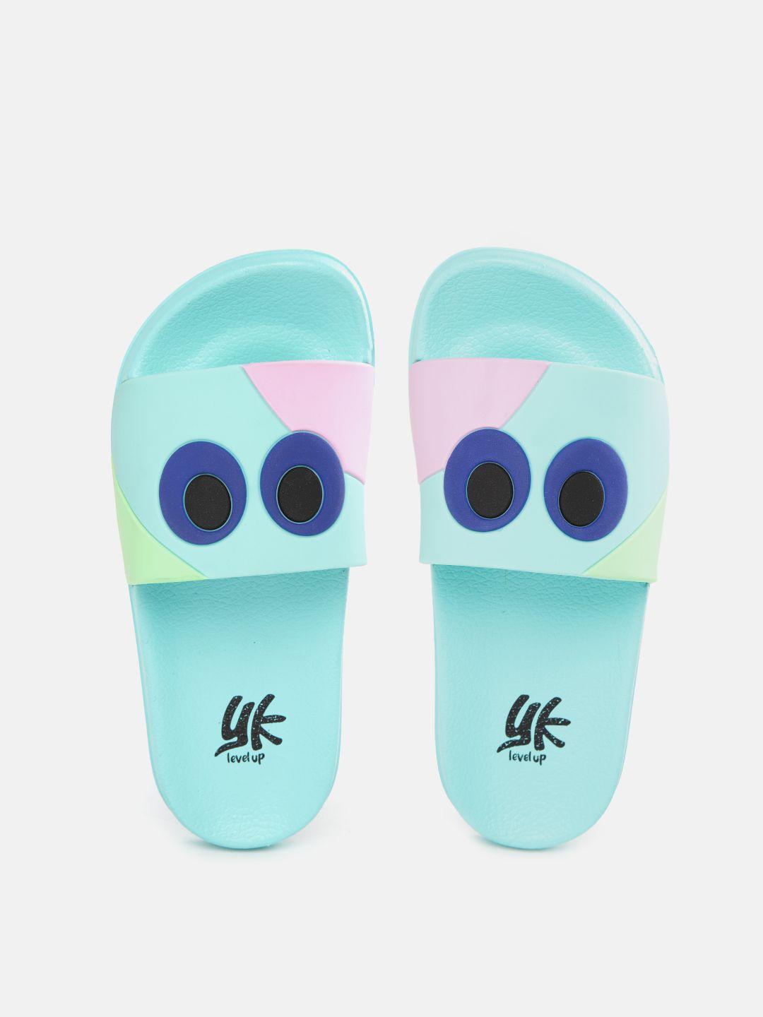 yk-boys-blue-&-pink-quirky-printed-sliders