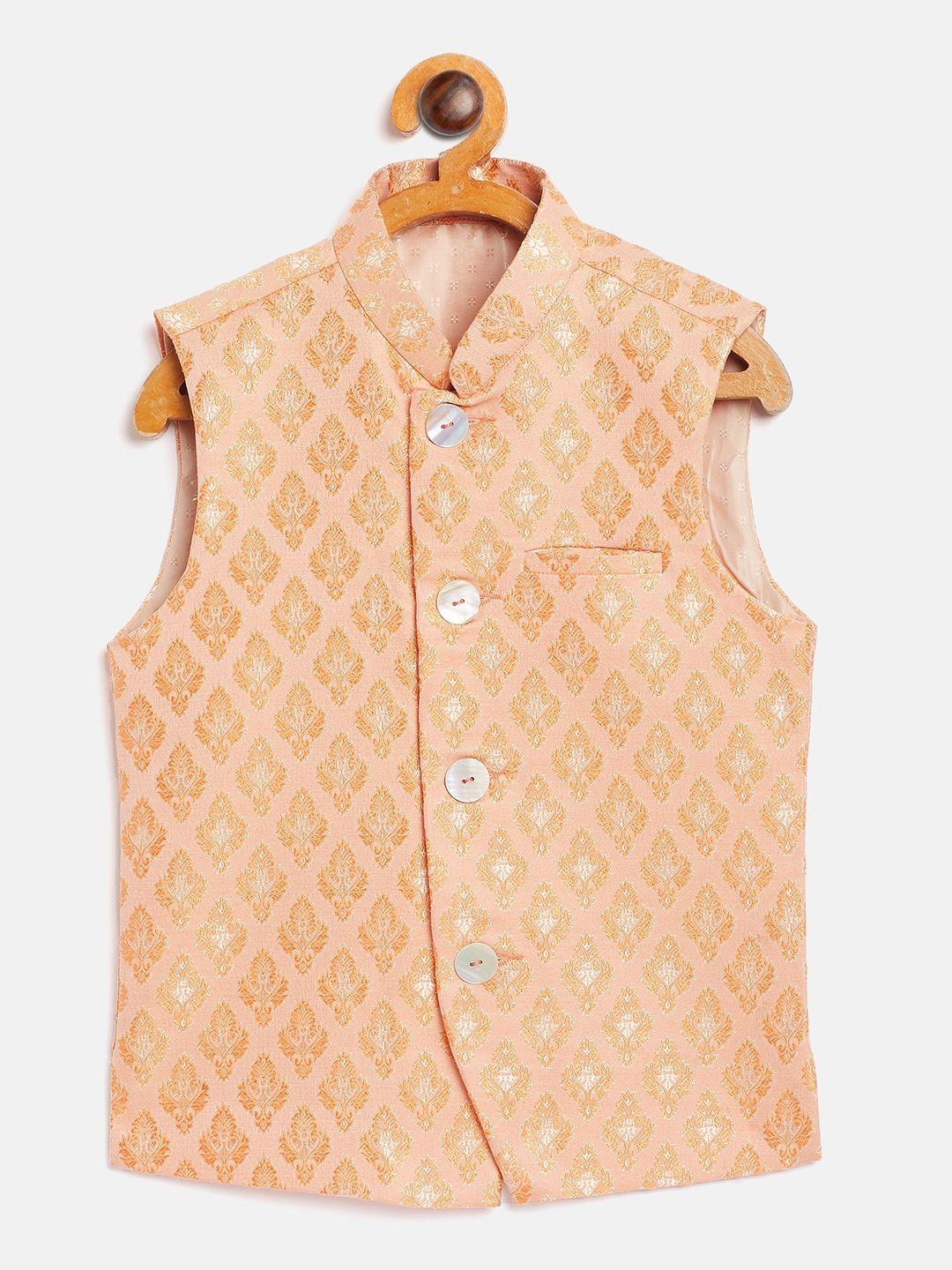 yk-boys-yellow-woven-design-nehru-jacket
