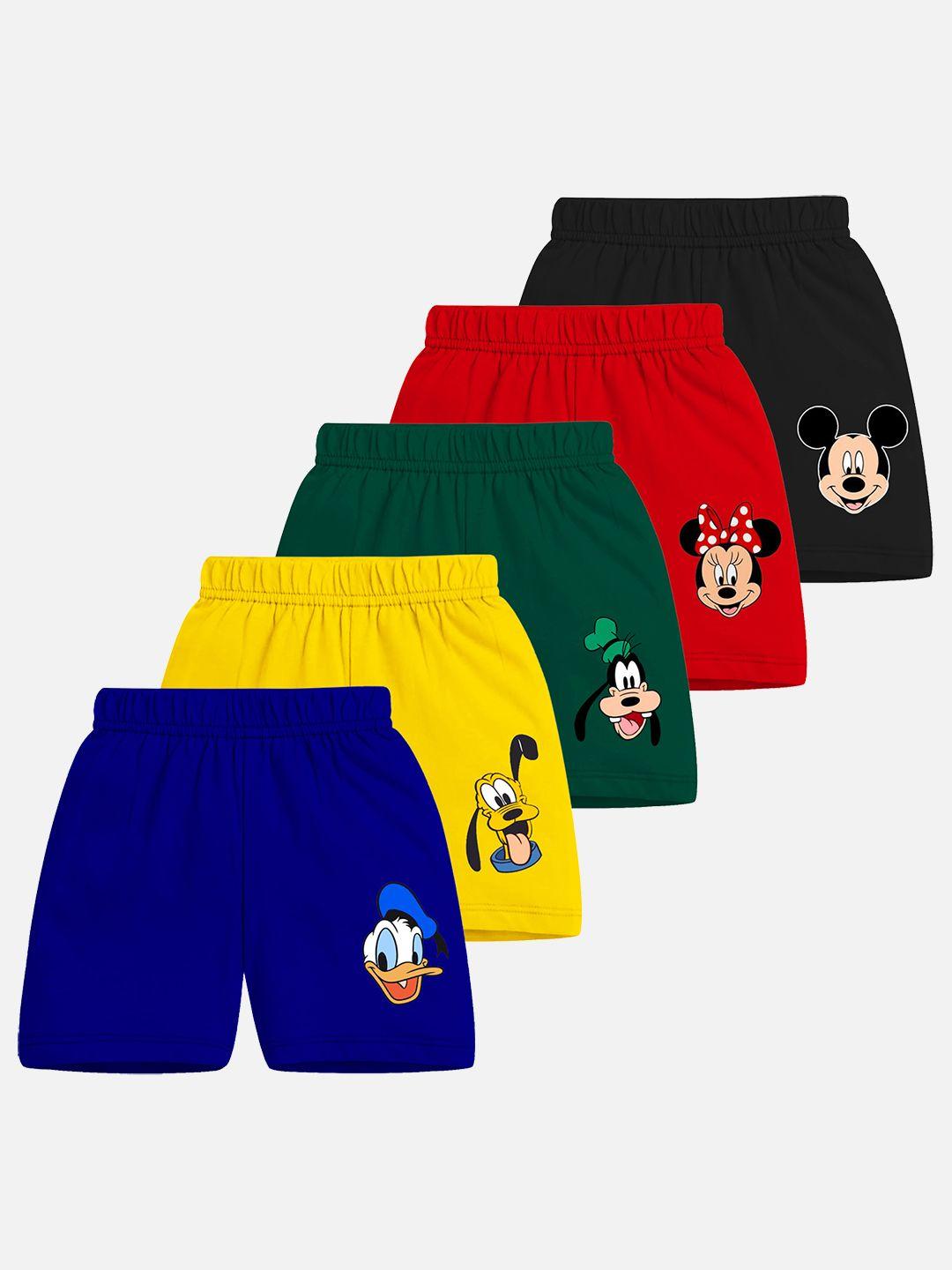 yk disney boys pack of 5 mickey & friends shorts