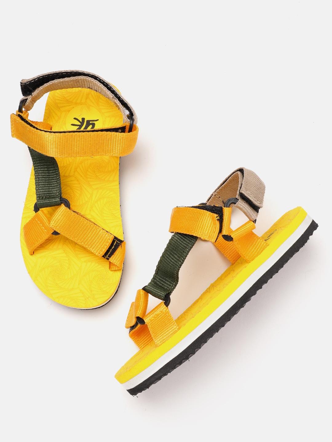 yk kids woven design sports sandals