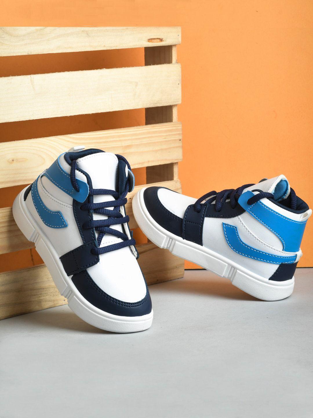 yk boys colourblocked lightweight mid-top sneakers