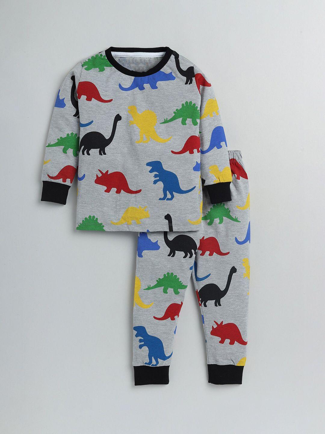 yk boys conversational printed night suit