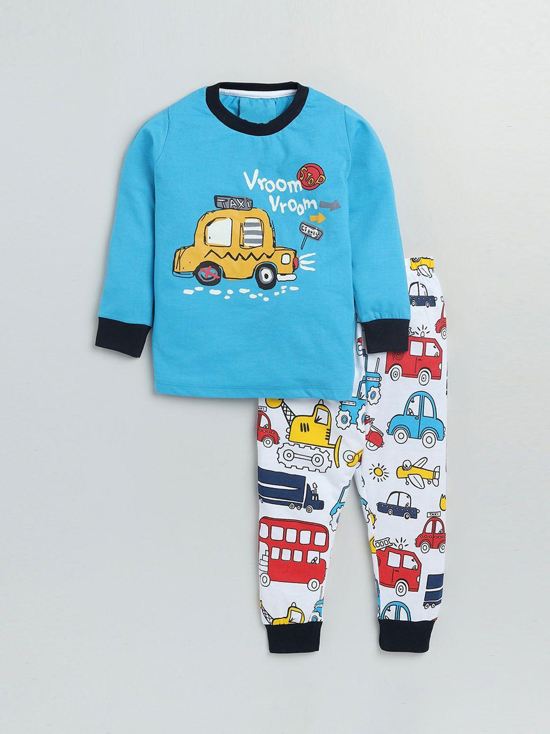 yk boys graphic printed night suit