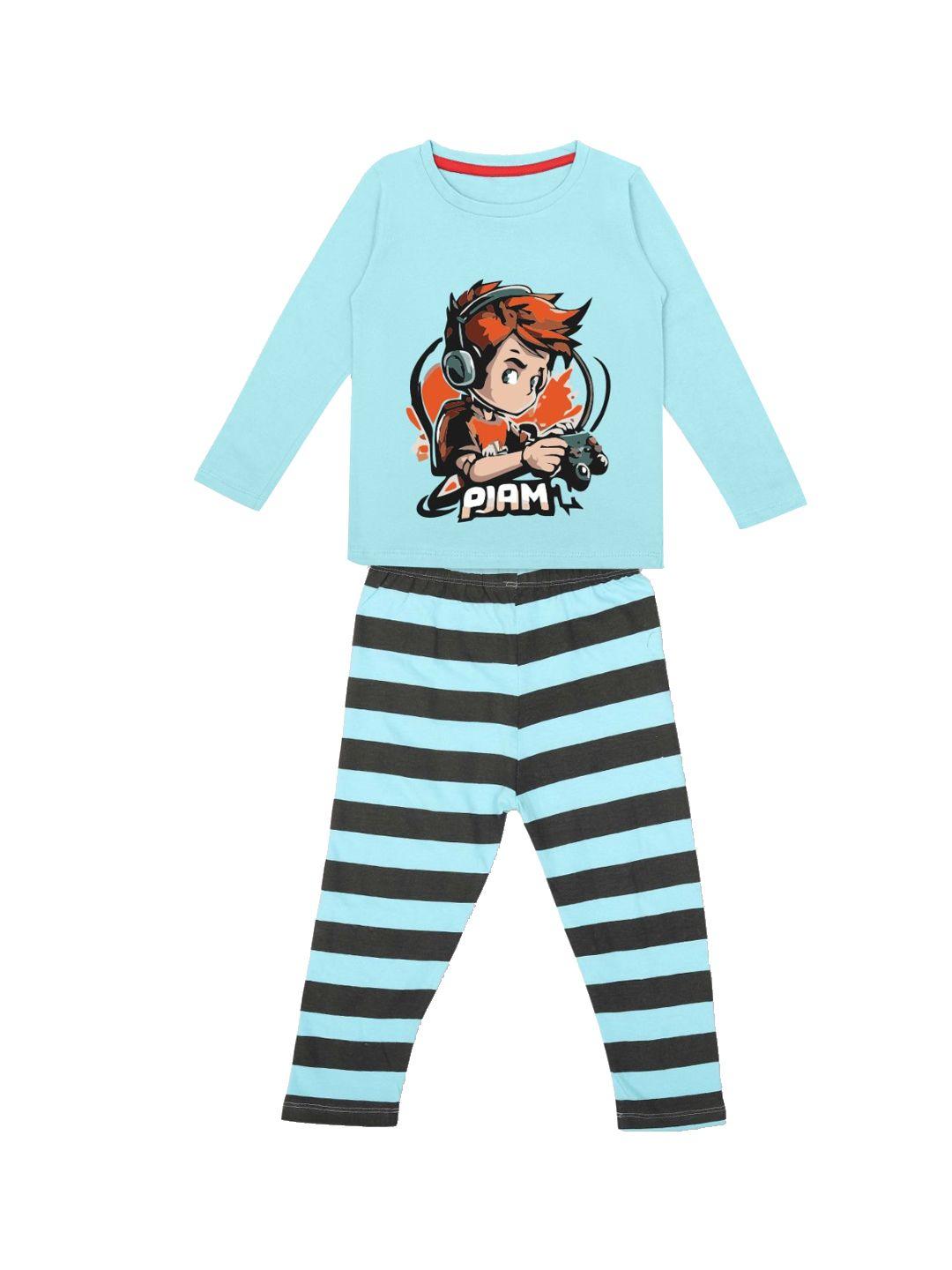 yk boys graphic printed night suit