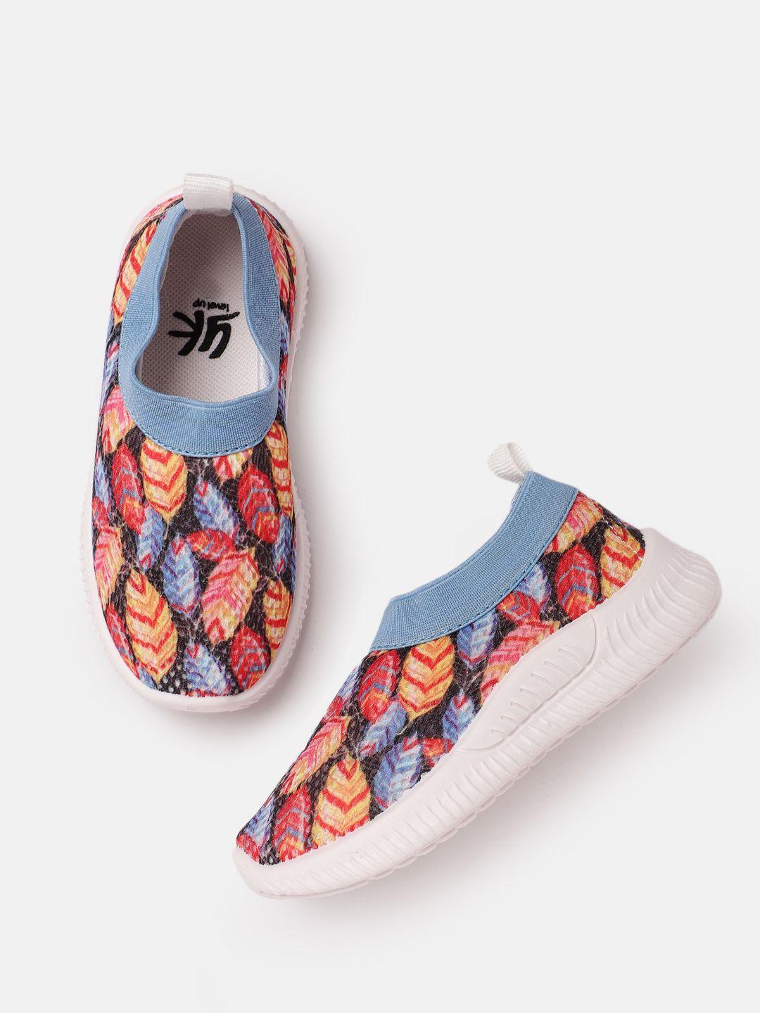 yk boys graphic printed slip-on sneakers