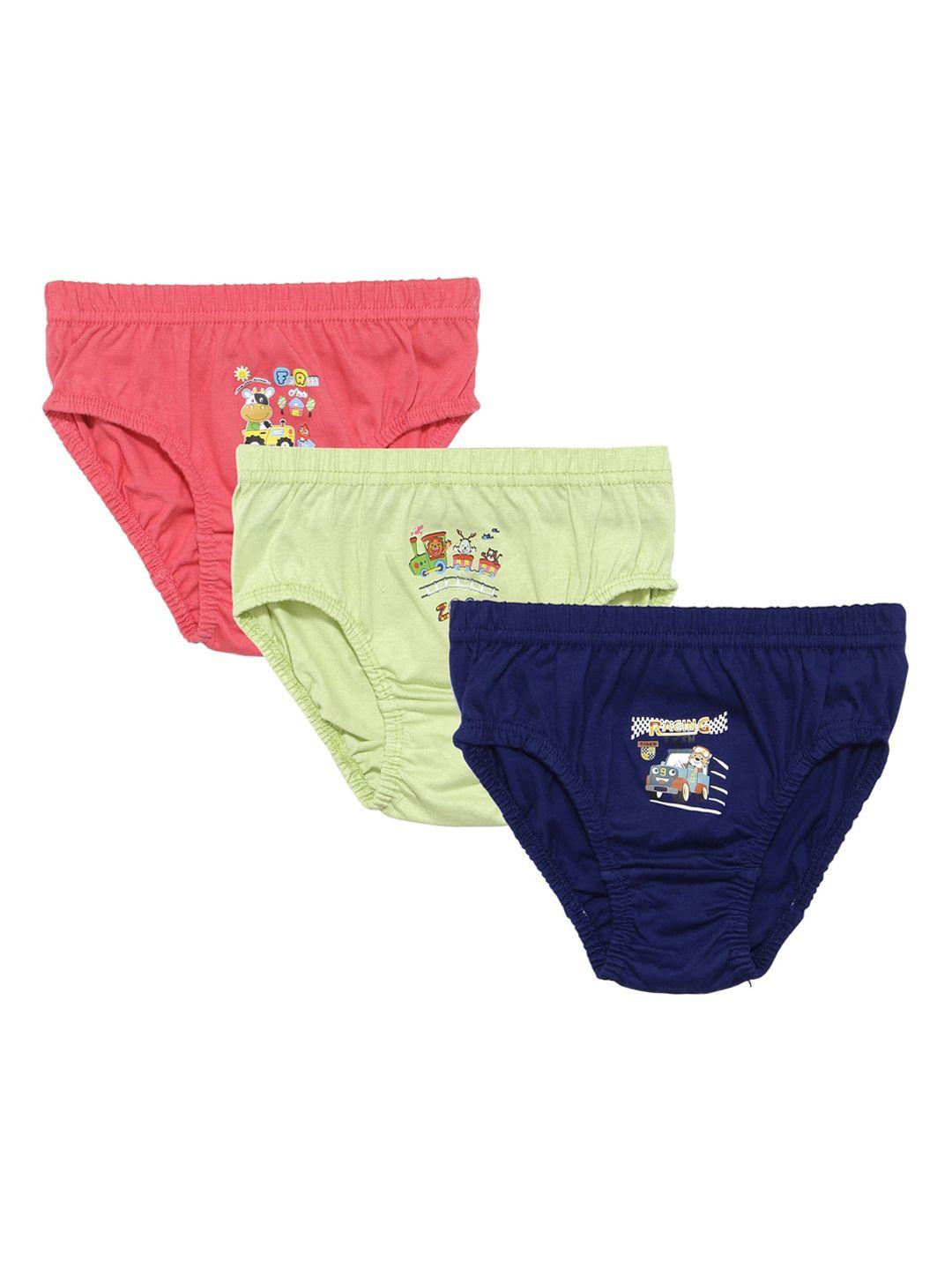 yk boys pack of 3 assorted mid-rise briefs yknchunmunc30a