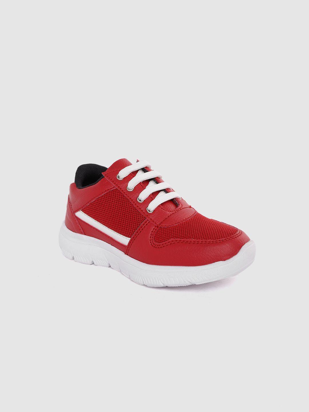 yk boys red woven design sneakers