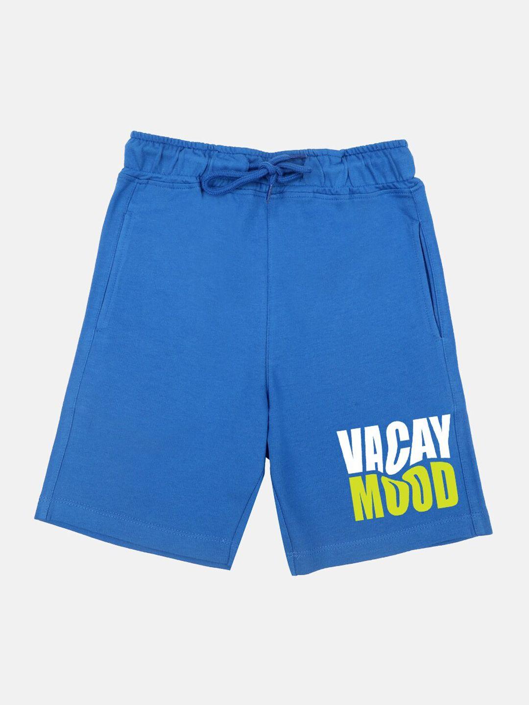 yk boys typography printed mid-rise outdoor shorts
