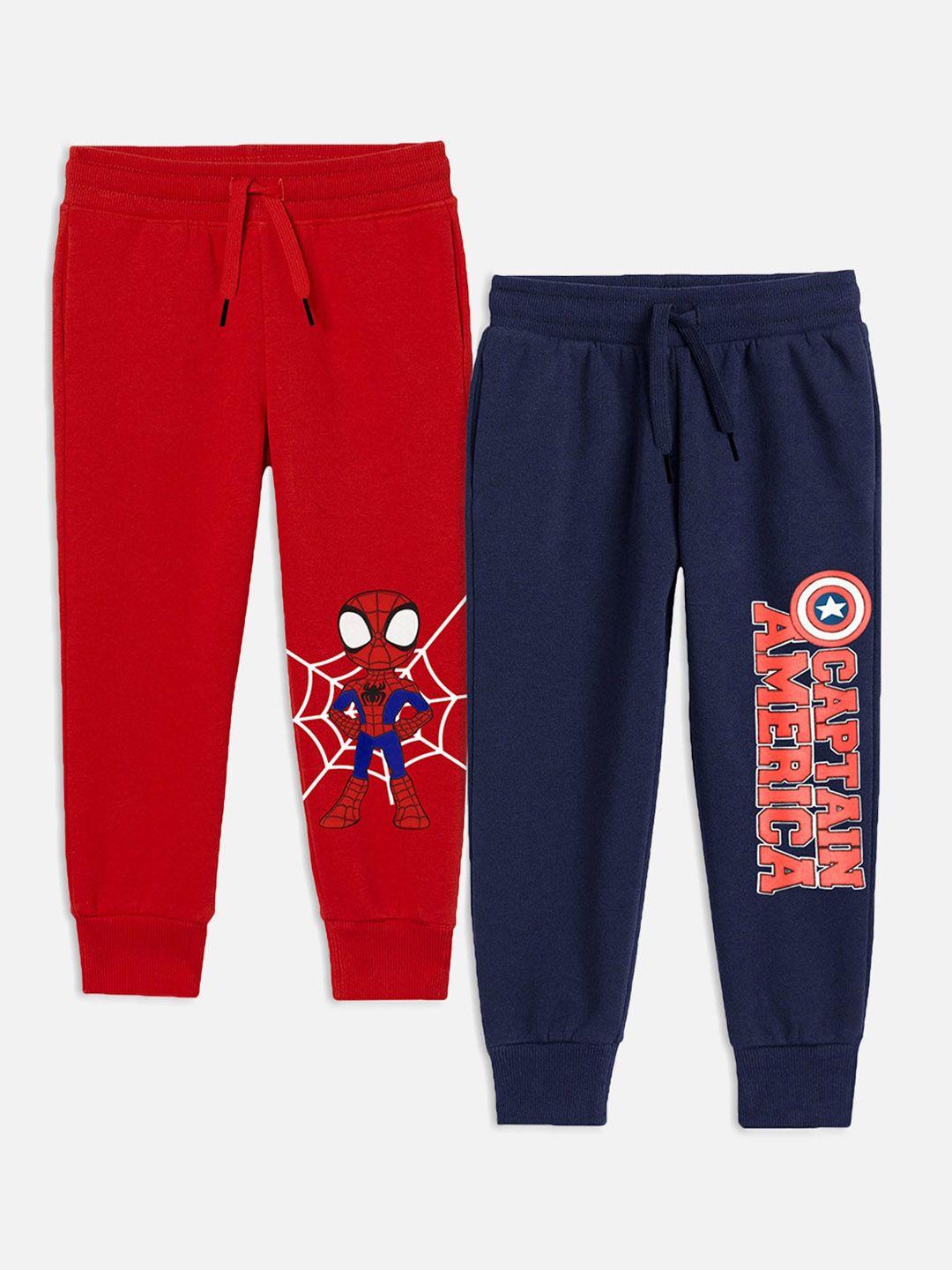 yk marvel boys pack of 2 solid joggers