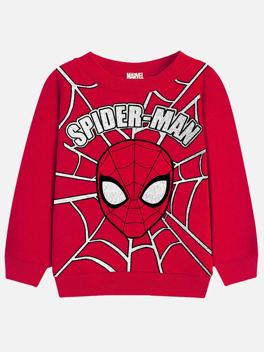 yk marvel boys spider man printed pullover