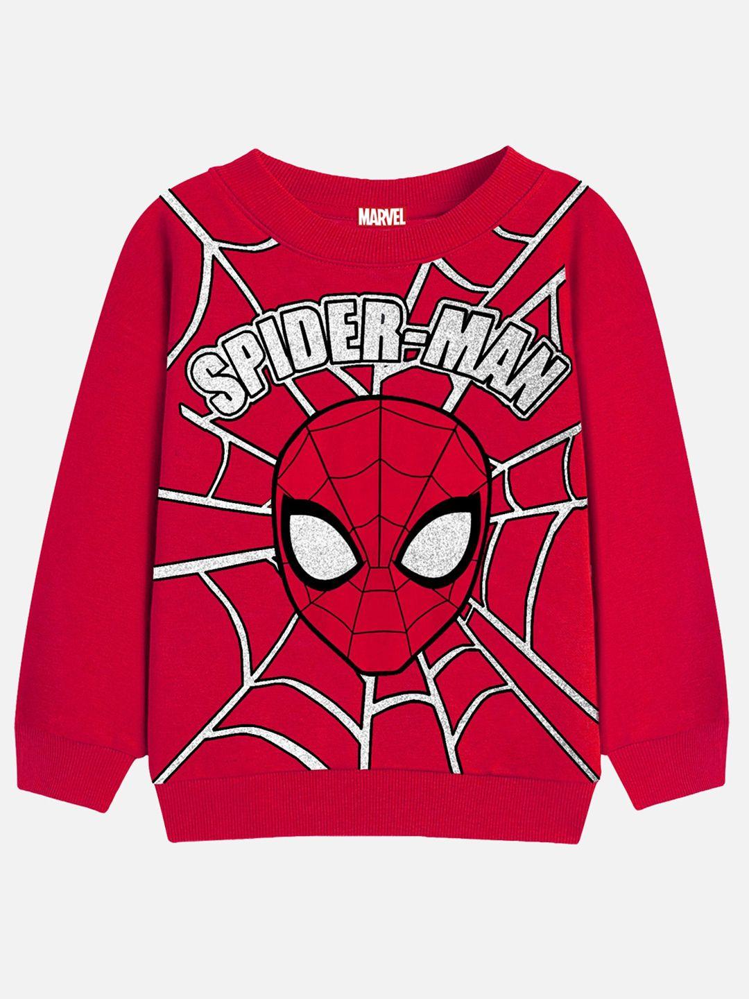 yk marvel boys spider man printed pullover