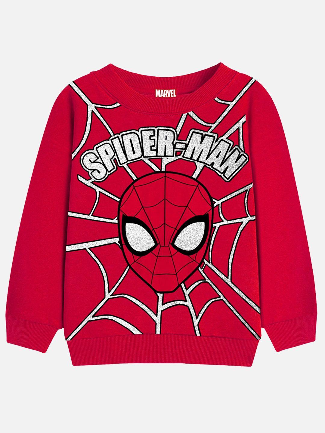 yk marvel boys spider man printed pullover