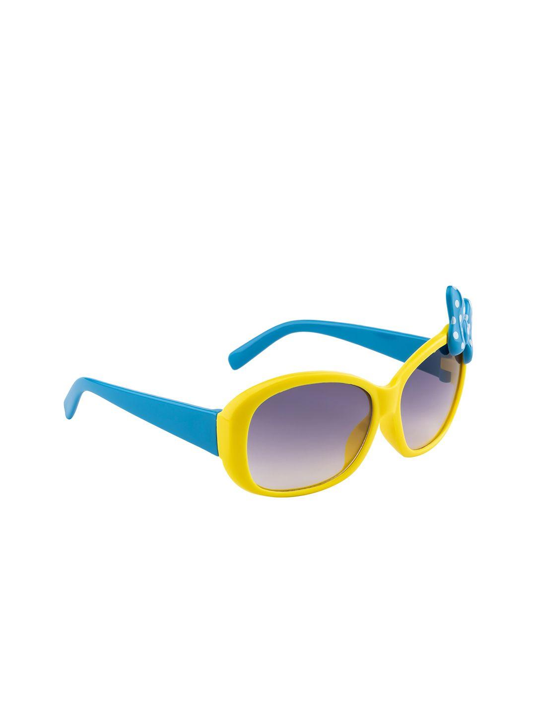 yk unisex kids oval sunglasses with uv protected lens yk-j8153