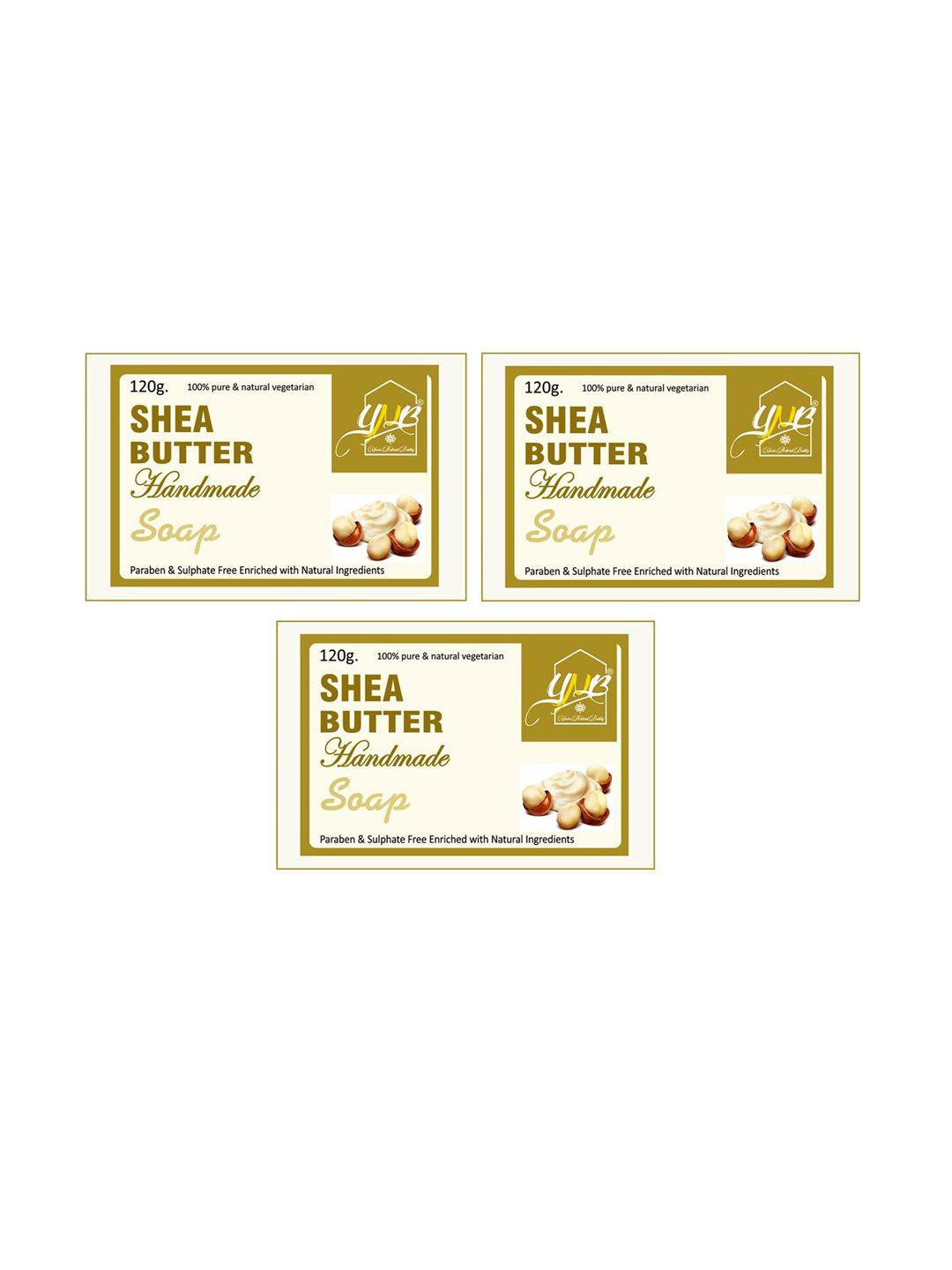 ynb yours natural buddy pack of 3 organic shea butter handmade sls & paraben free soap