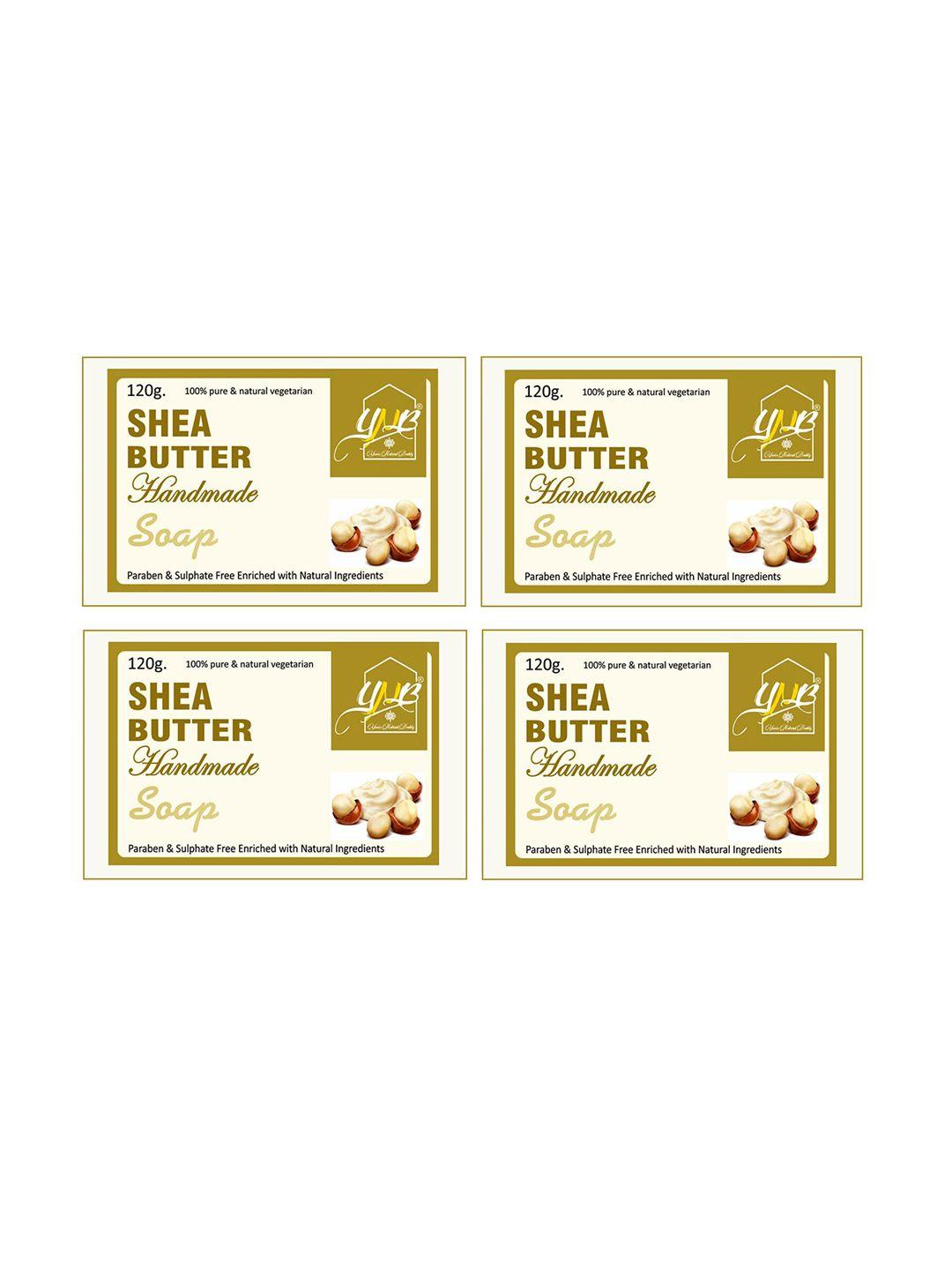 ynb yours natural buddy pack of 4 organic shea butter handmade sls & paraben free soap