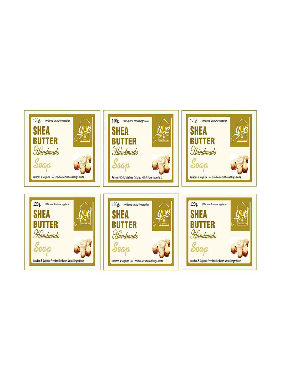 ynb yours natural buddy pack of 6 organic shea butter handmade sls & paraben free soap