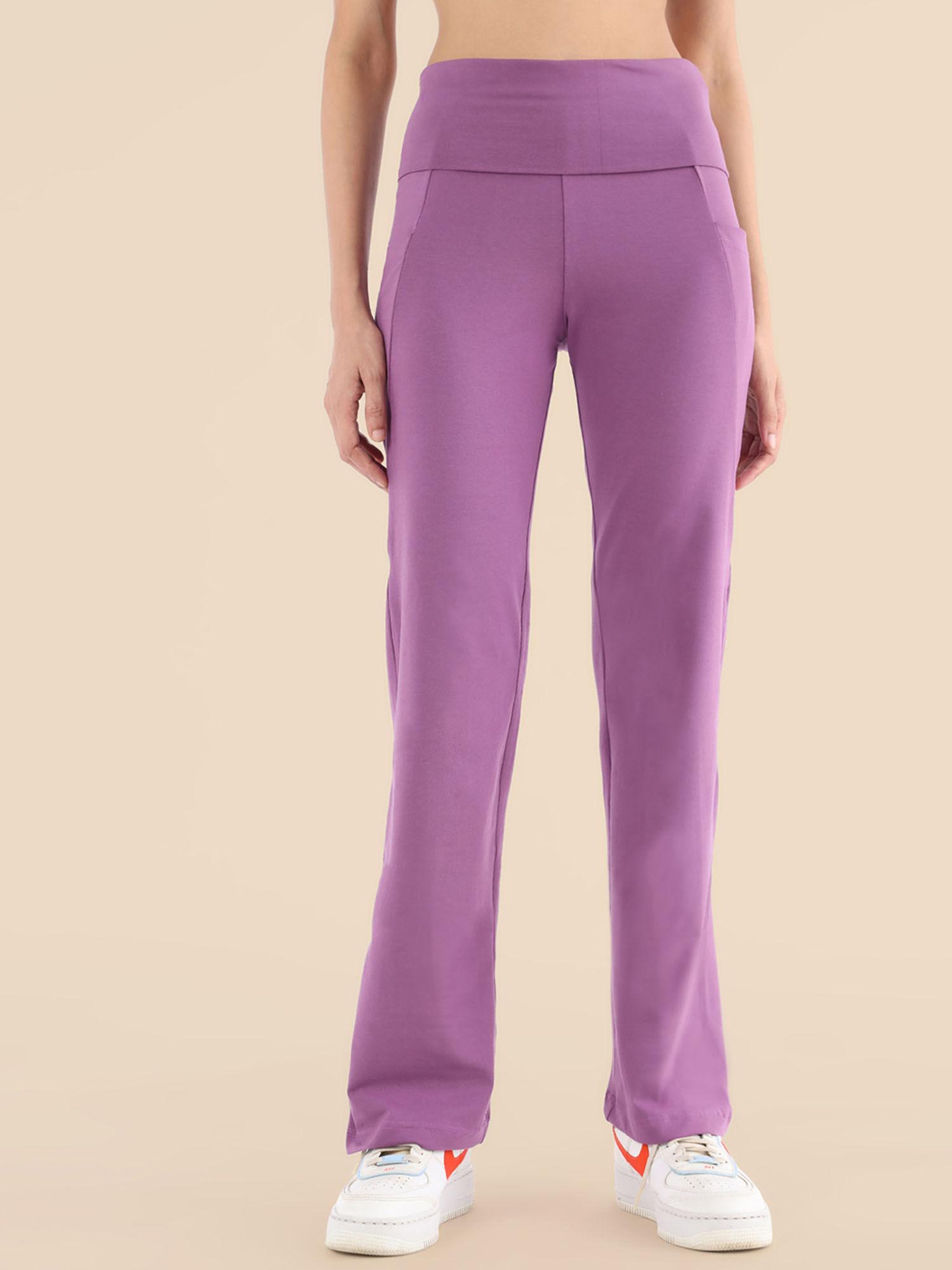 yoga pants - soft lilac