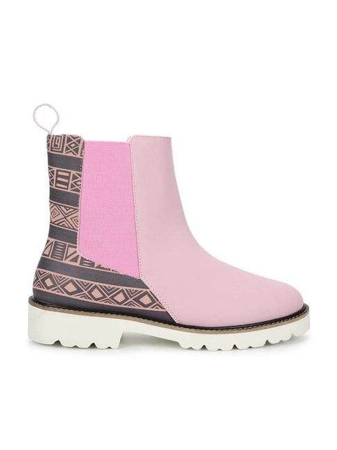 yoho women's baby pink chelsea boots