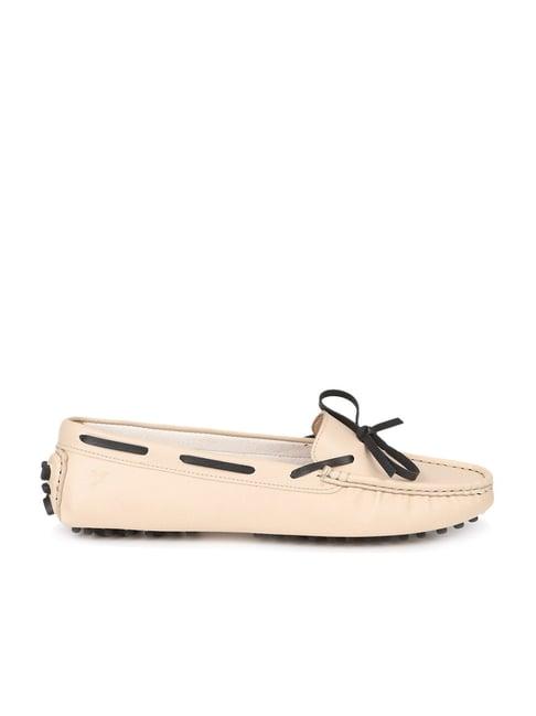 yoho women's beige boat shoes