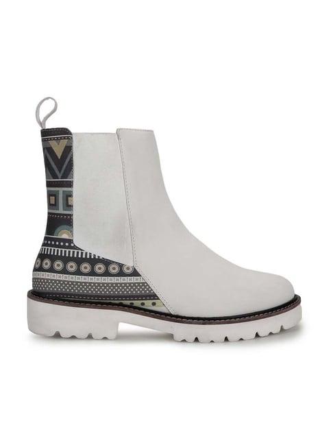 yoho women's white chelsea boots