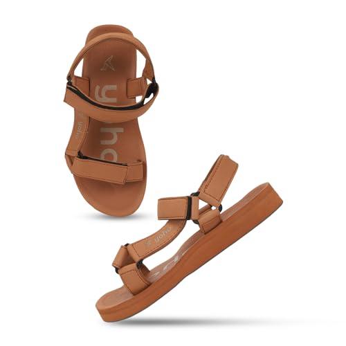 yoho eva sandals for men | eva sole | comfortable cushioned sole with tpr base | lightweight | soft skin friendly straps | adjustable straps | velcro closure | vibrant colour options