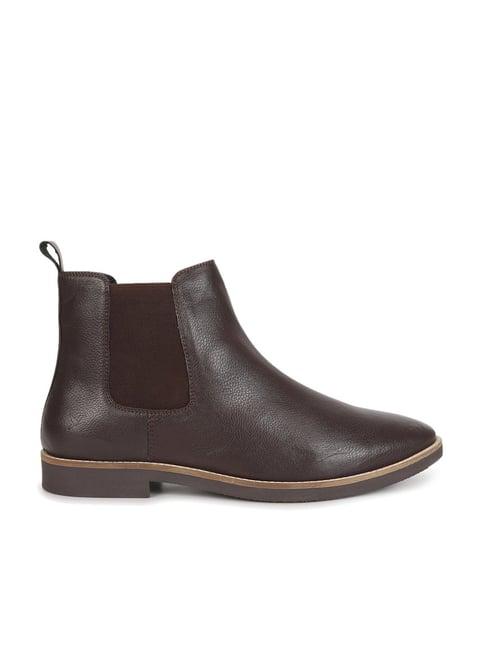 yoho men's chocolate brown chelsea boots