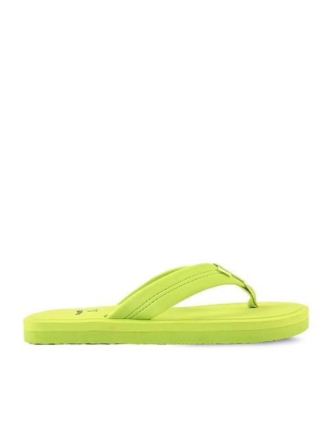 yoho men's eva bubbles green flip flops