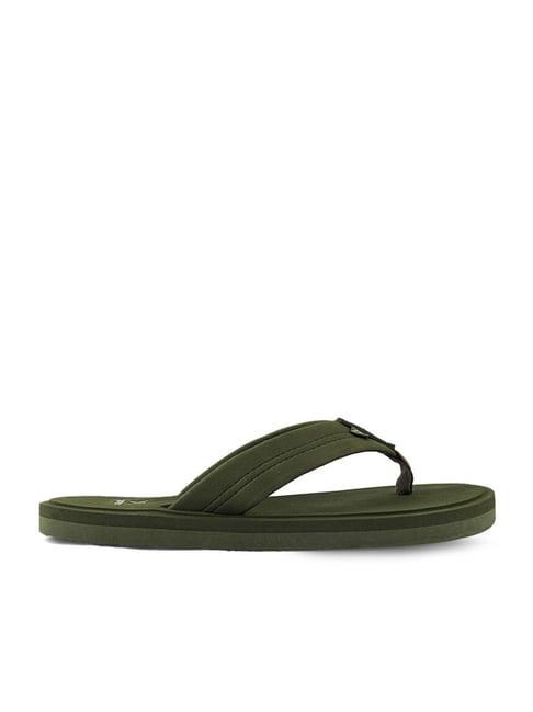 yoho men's eva bubbles olive flip flops