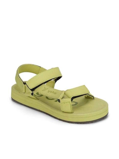 yoho men's jade green floater sandals