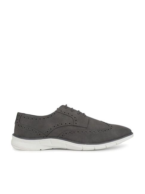 yoho men's monsoon grey brogue shoes