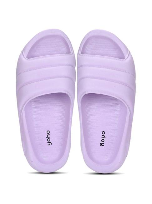 yoho women's dolphy pastel lavender slides