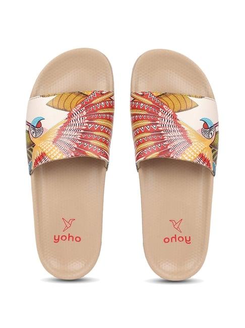 yoho women's tropica beige slides