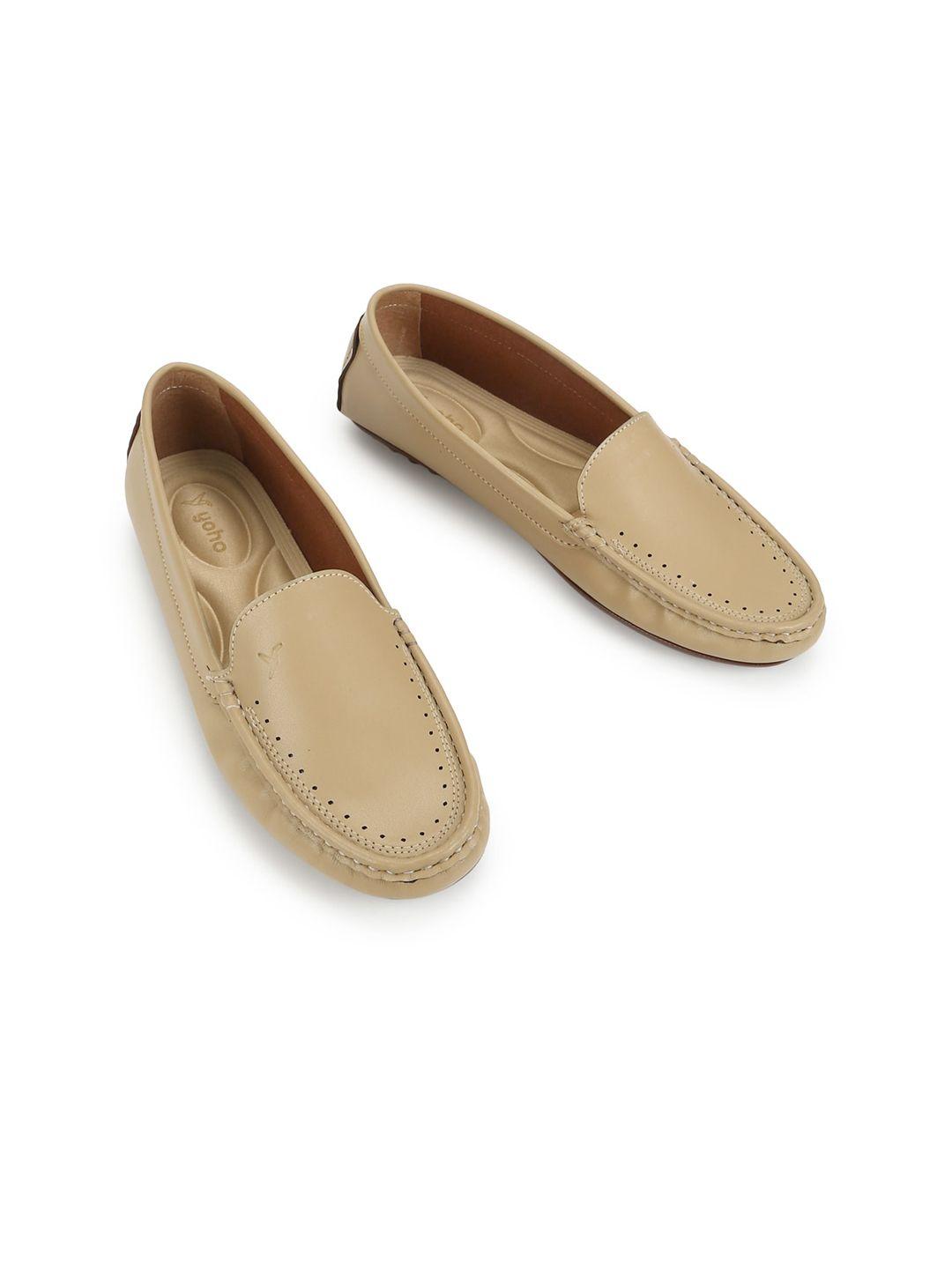 yoho women round toe comfort insole loafers