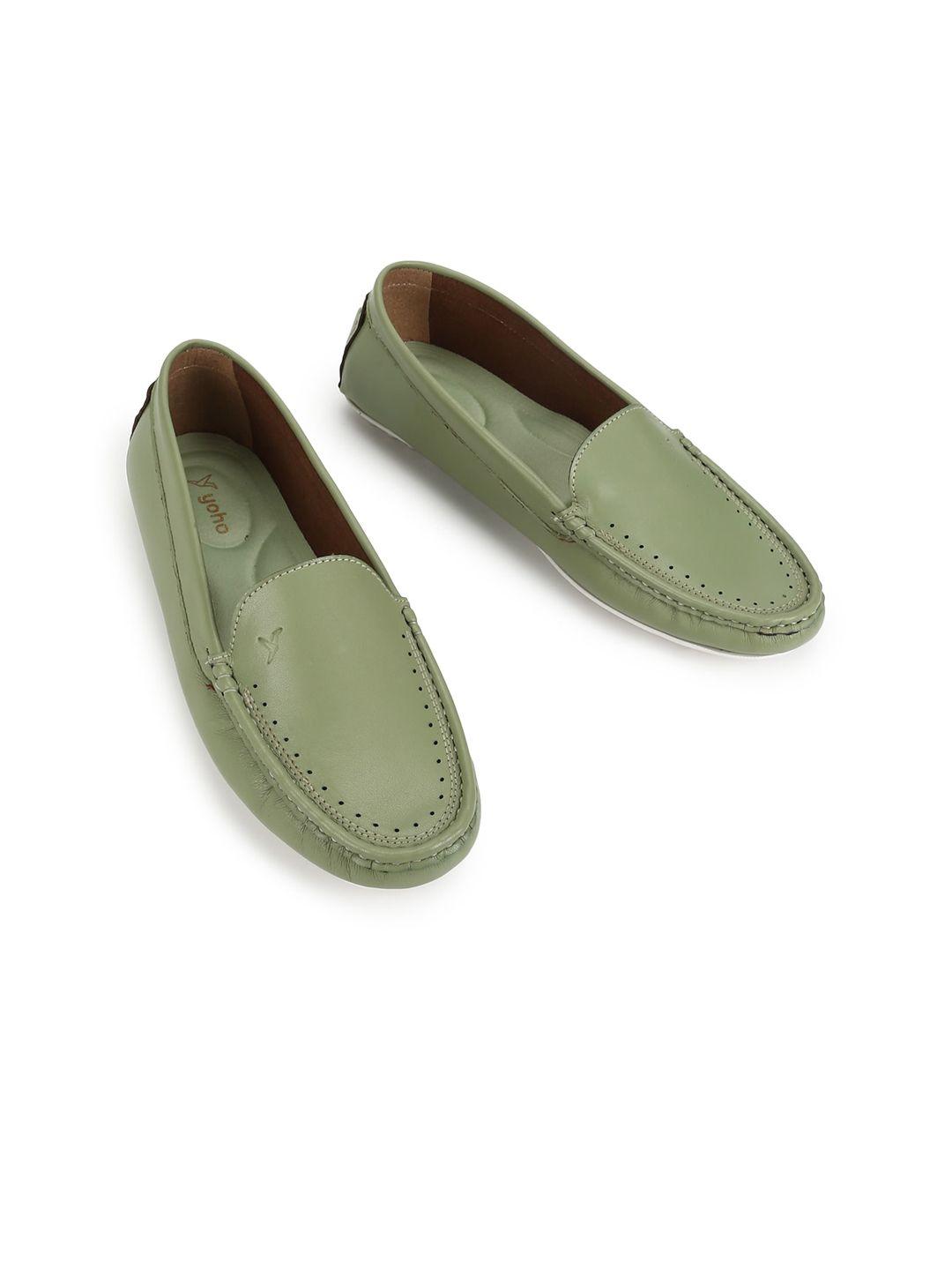 yoho women round toe comfort insole loafers