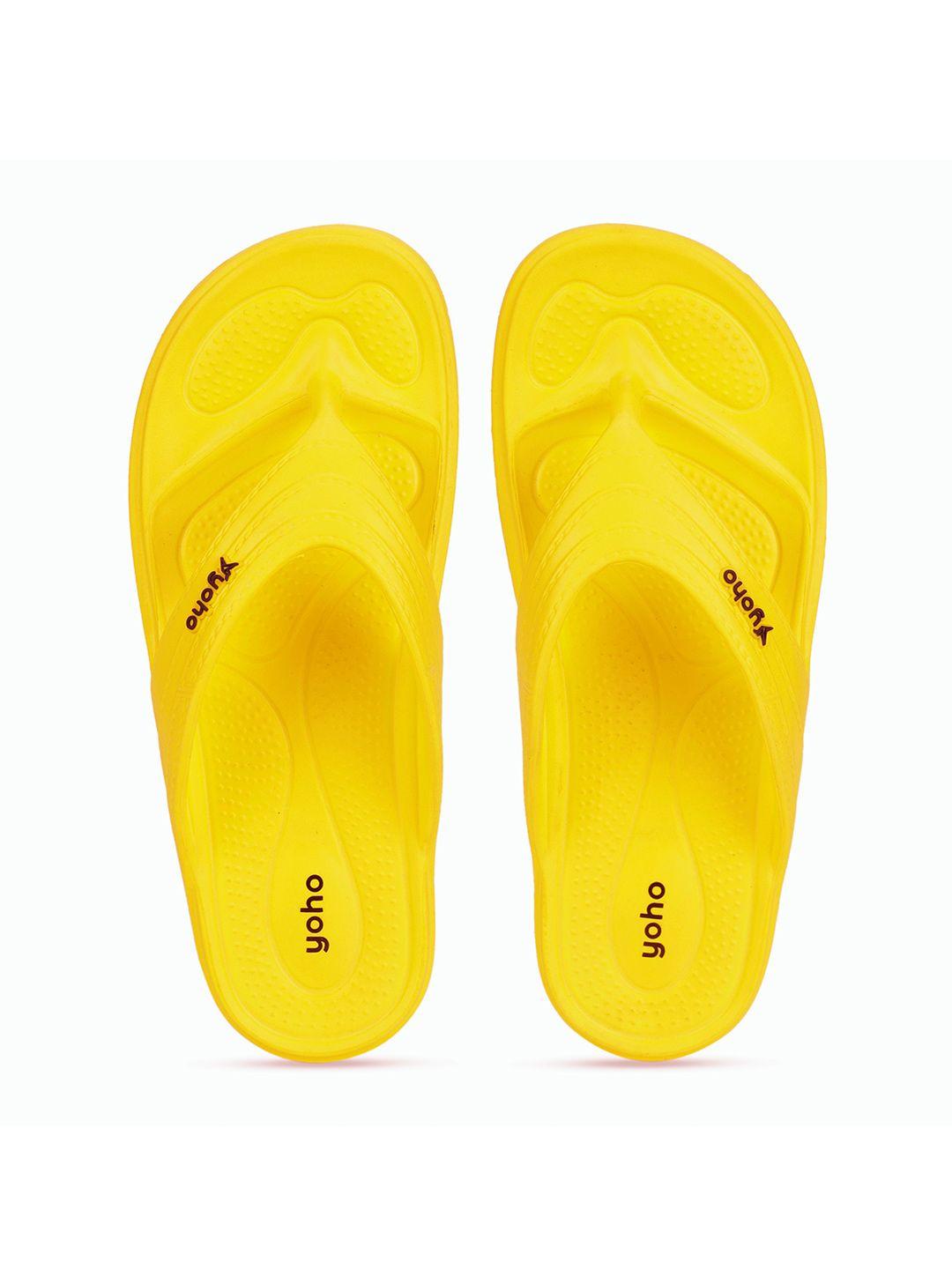 yoho women rubber thong flip-flops