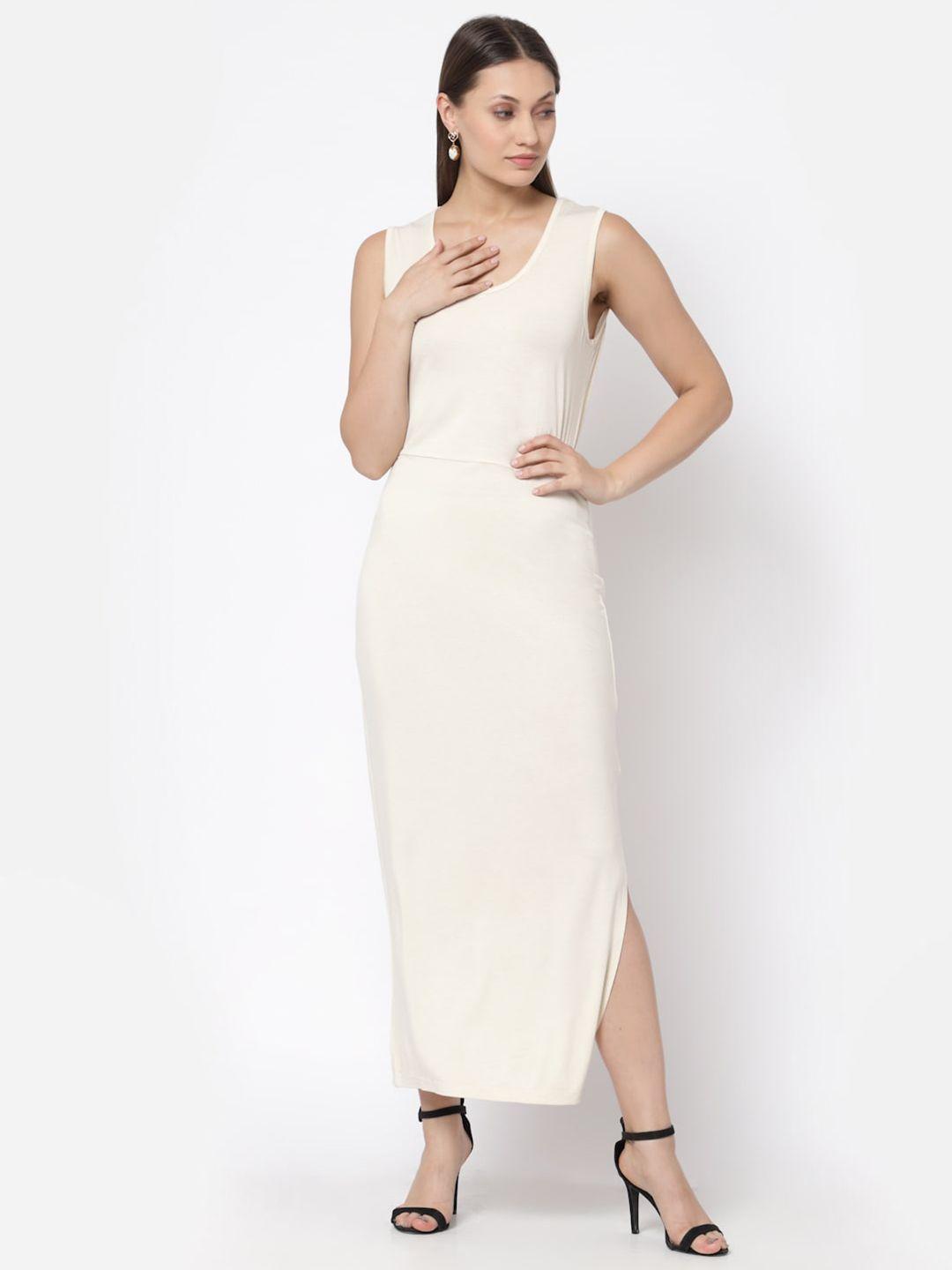 yoonoy cream-coloured maxi dress
