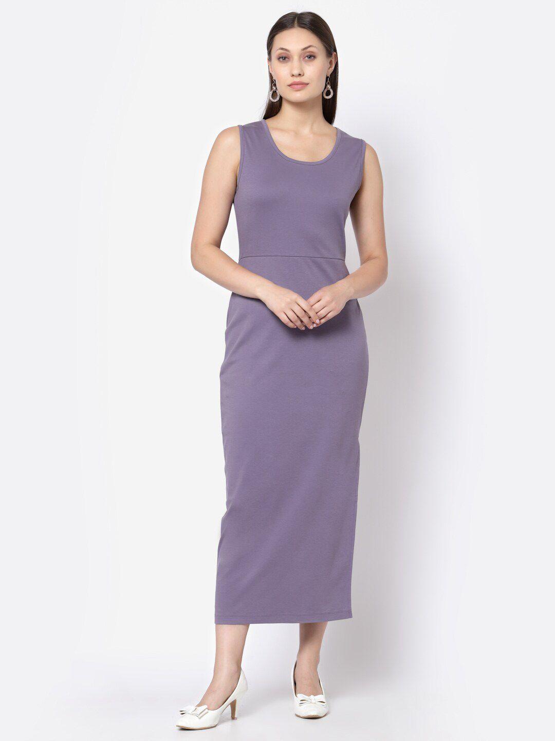 yoonoy lavender sheath maxi dress