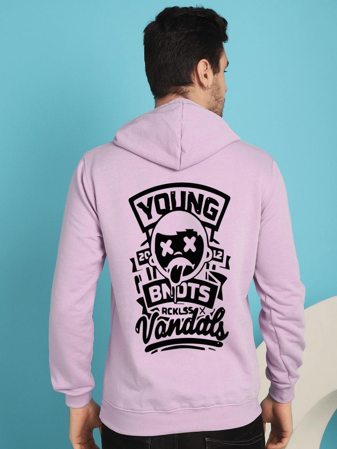 you forever typography printed hooded sweatshirt