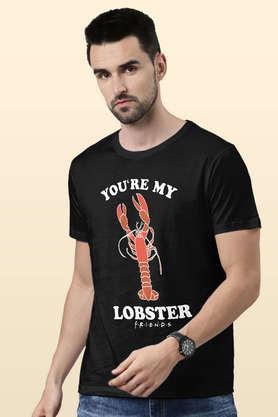 you are my lobster round neck mens t-shirt - black