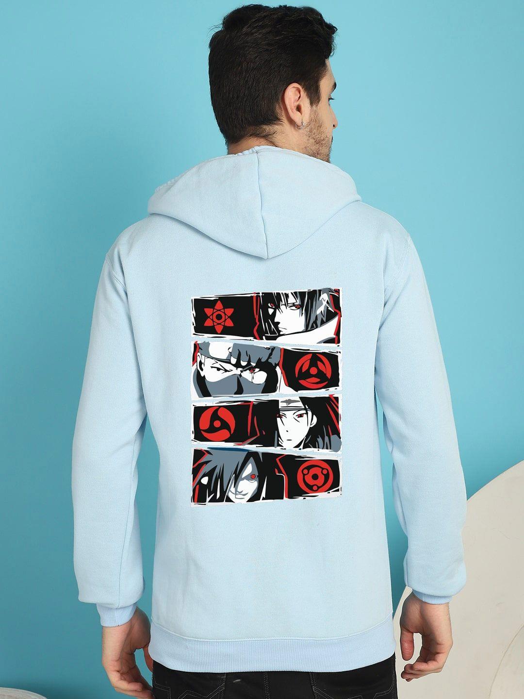 you forever naruto printed hooded fleece pullover sweatshirt