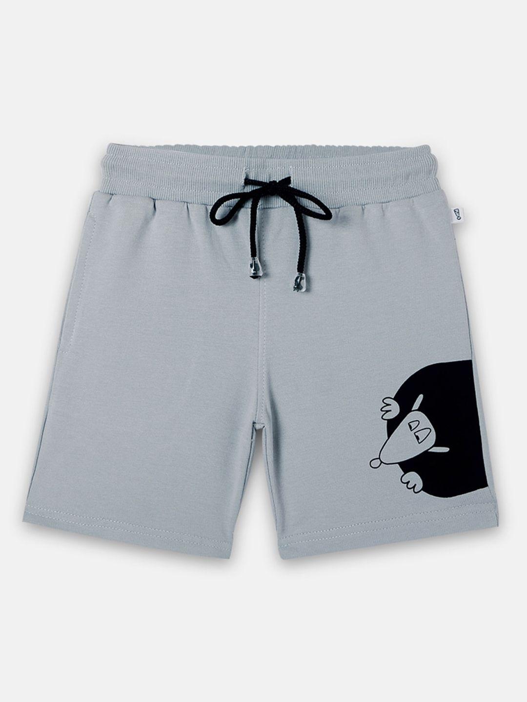 you got plan b boys grey printed high-rise shorts